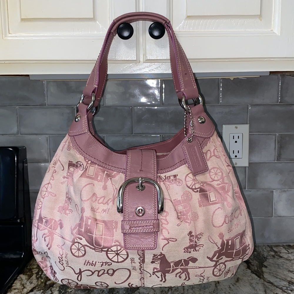COACH SOHO LYNN HORSE & CARRIAGE HOBO BAG